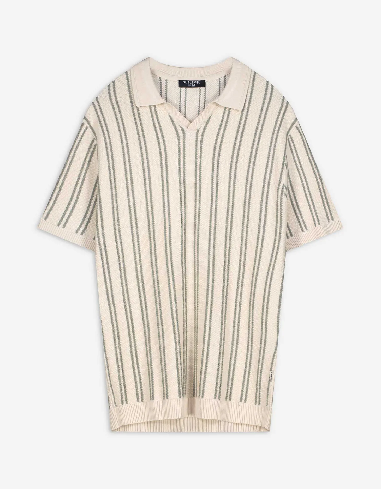 Poloshirt - Strepen - lichtgroen