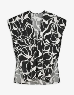 Print all-over - zwart