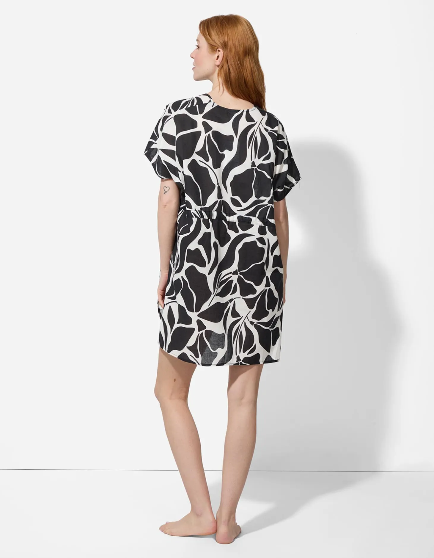 Print all-over - zwart