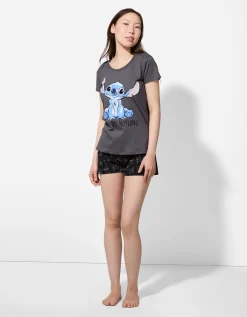 Pyjama set van shirt en broek - Disneyprint - grijs