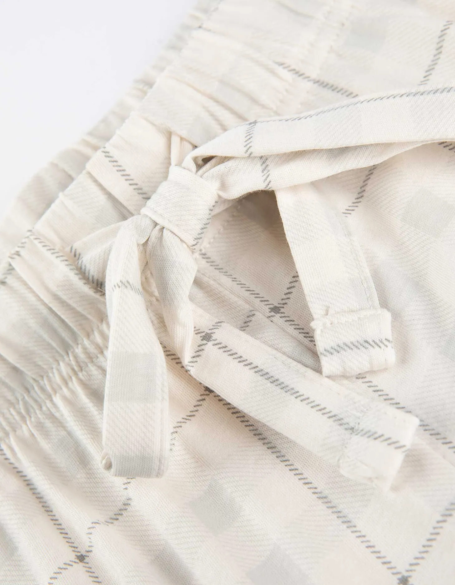 Pyjamabroek - Motief all-over - wit