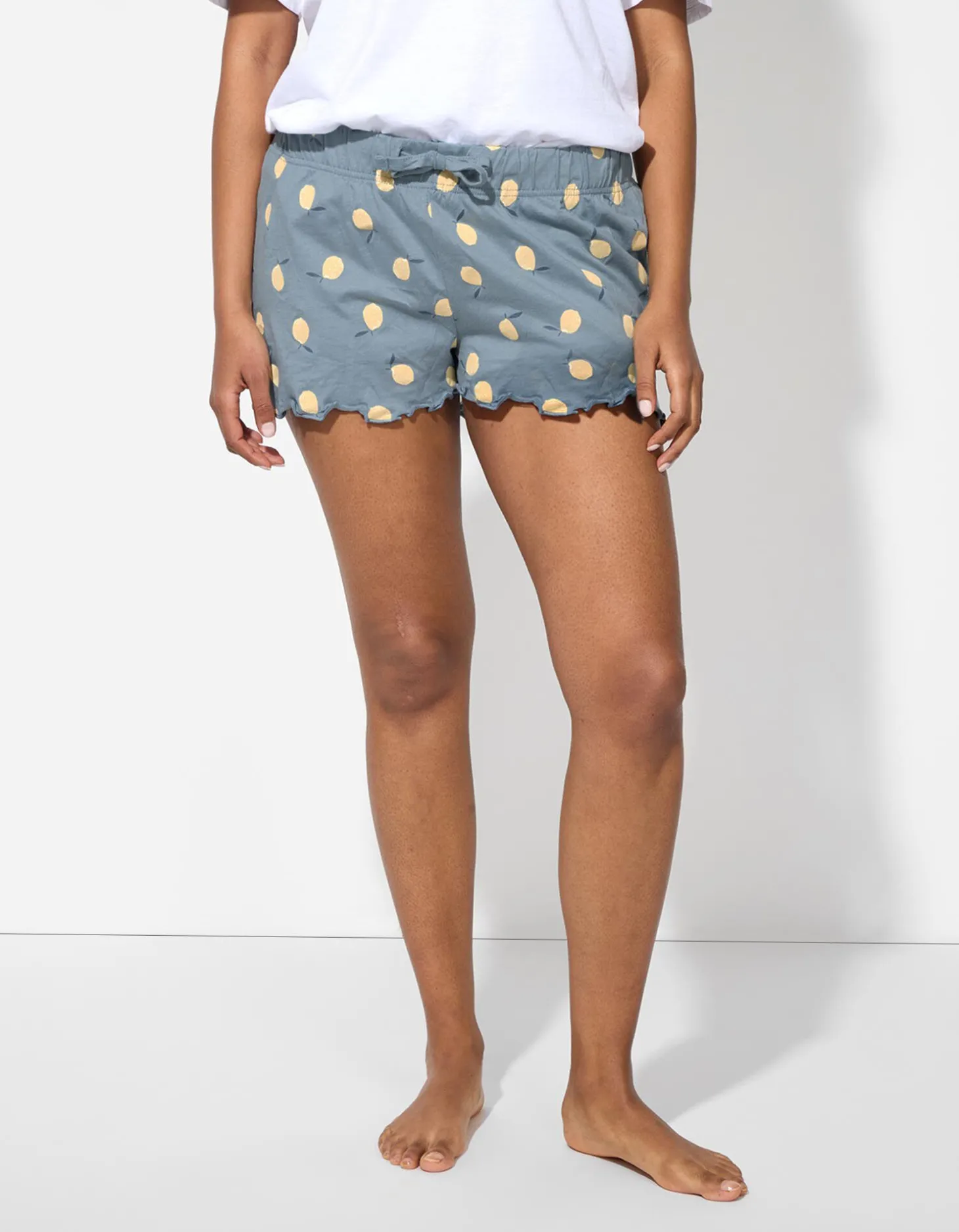 Pyjamashort - Print all-over - blauw