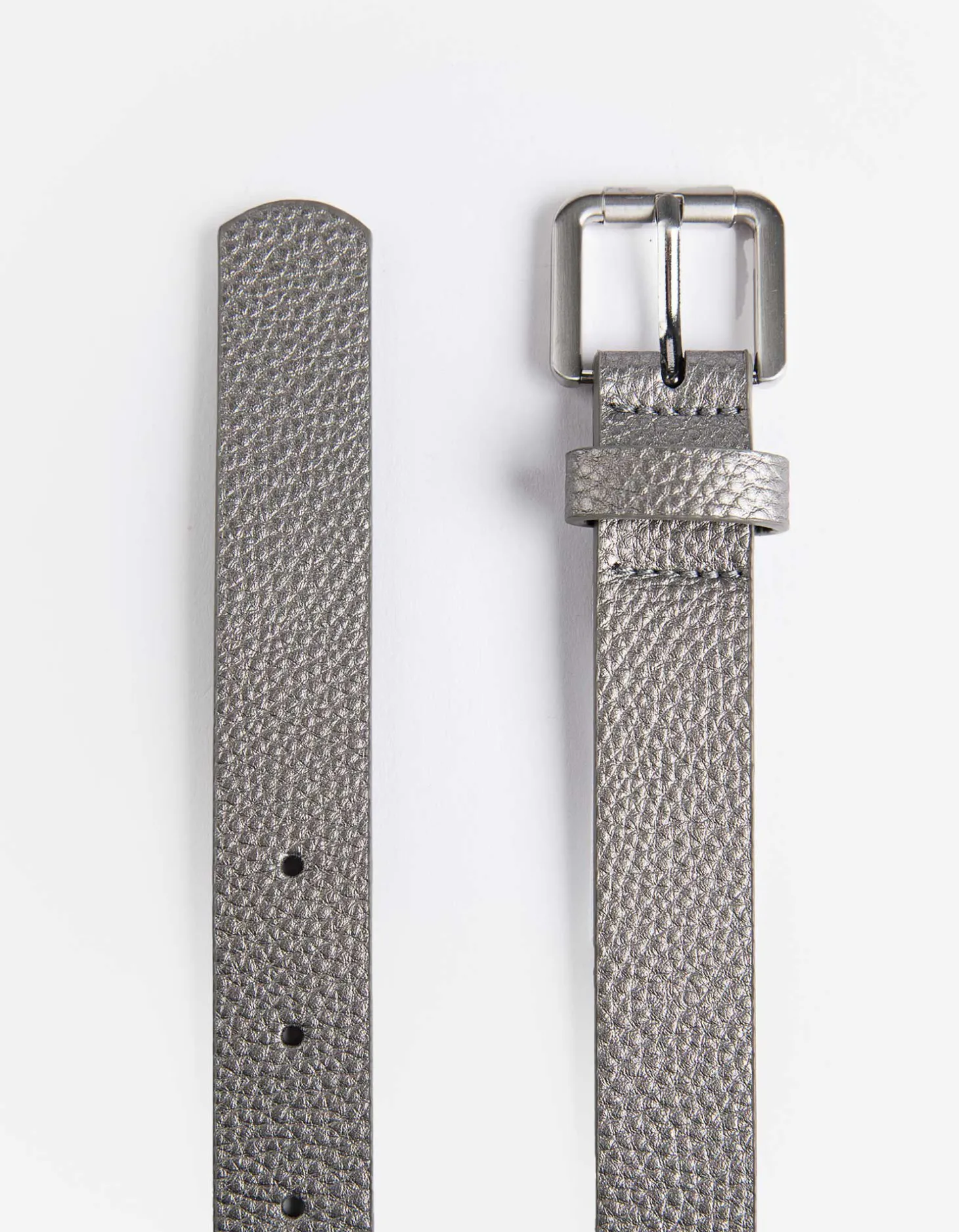 Riem - Imitatieleer - zilver