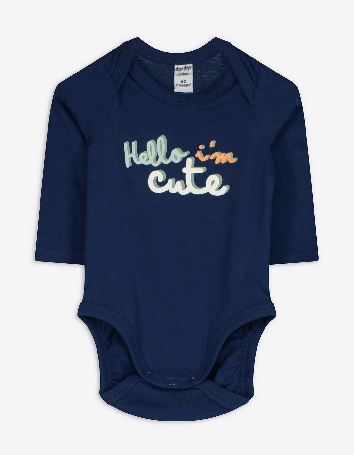 Romper lange mouw - Print - donkerblauw