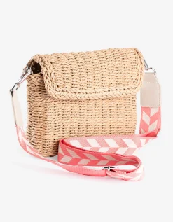 Schoudertas - patroon - beige