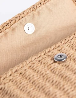 Schoudertas - patroon - beige