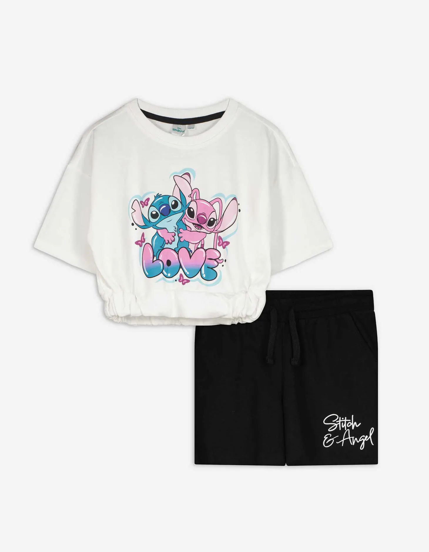 Set overhemd en broek - Lilo & Stitch - wit