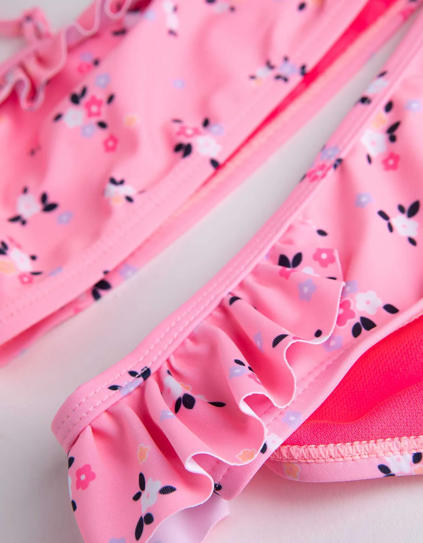 Set van bikinitop en bikinibroekje - Print all-over - pink