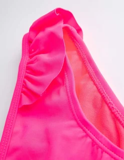 Set van bikinitop en bikinibroekje - Volants - pink