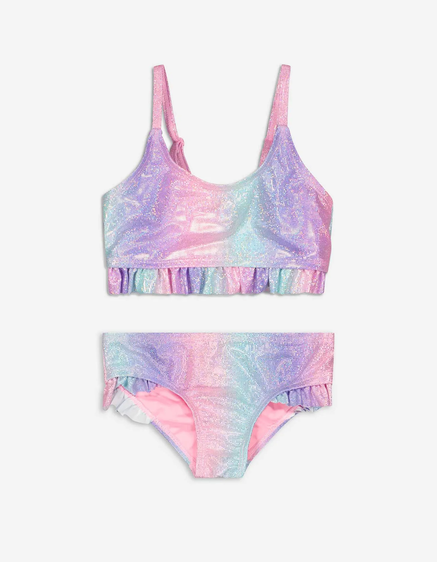 Set van bikinitop en bikinibroekje - Zonder sluiting - pink