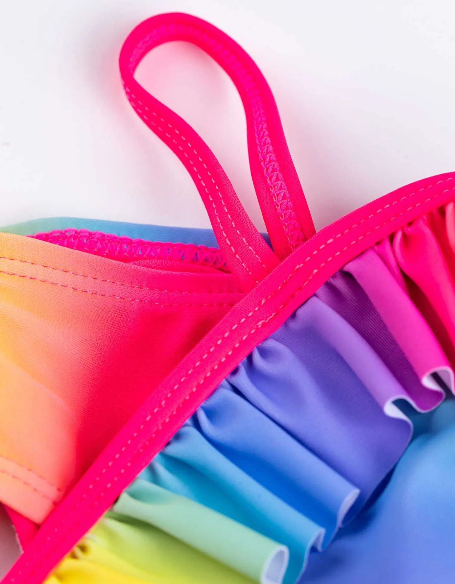 Set van bikinitop en bikinibroekje - Kleurverloop - pink