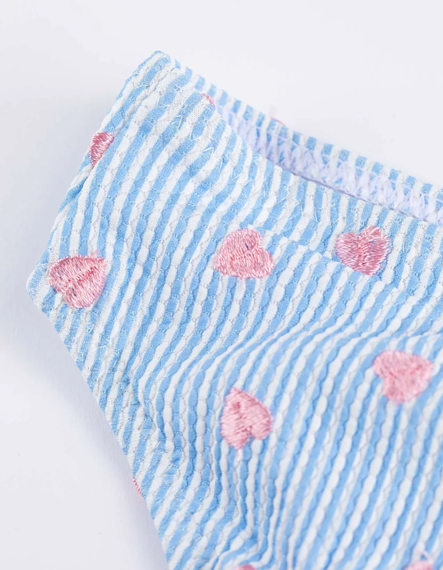 Set van bikinitop en bikinibroekje - Borduursels - wit