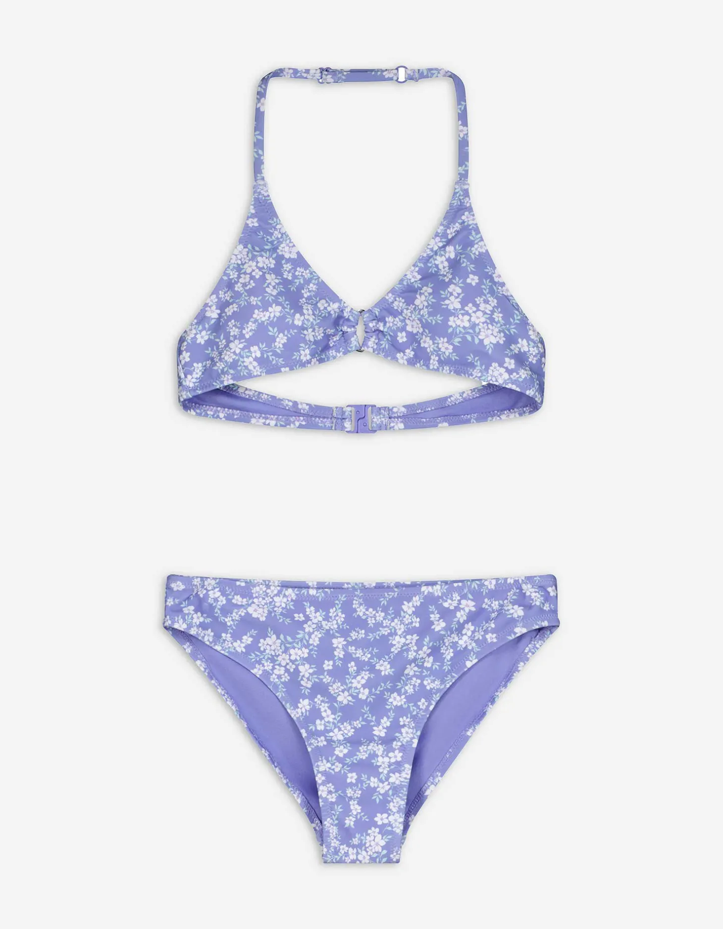 Set van bikinitop en bikinibroekje - Print all-over - lila