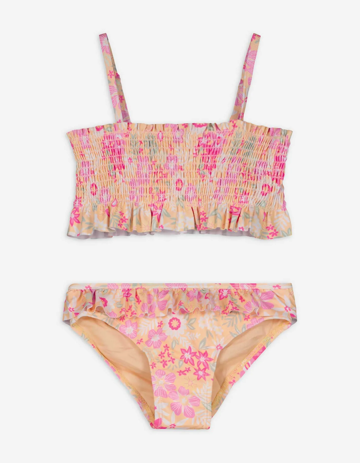 Set van bikinitop en bikinibroekje - Motief all-over - oranje