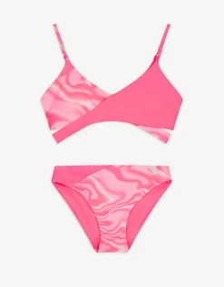 Set van bikinitop en bikinibroekje - Kleurverloop - pink
