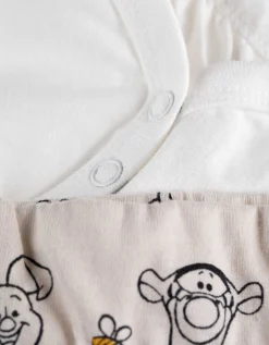 Set van romper en short - Winnie de Poeh - wit