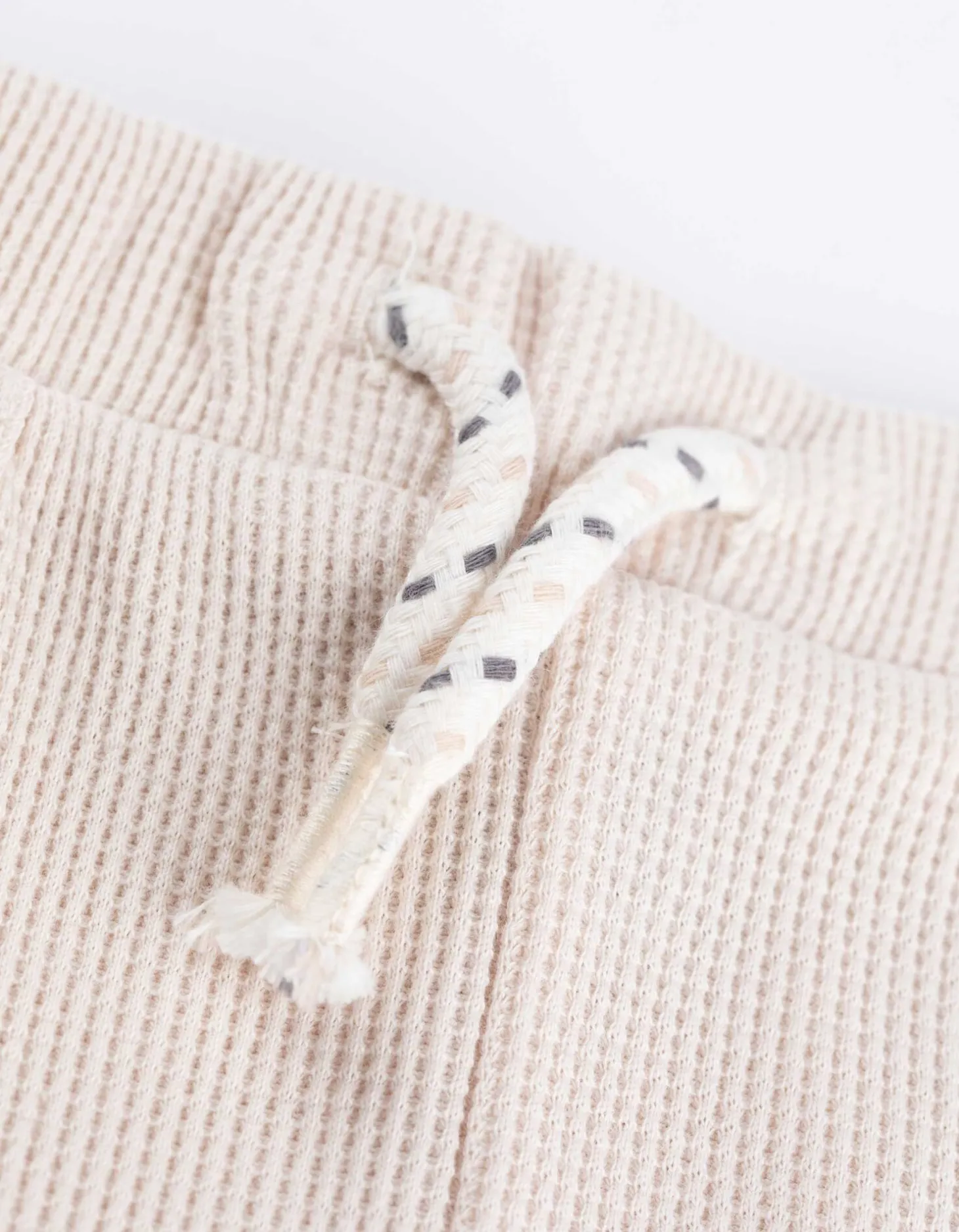 Set van T-shirt en broek - Wafelstructuur - wit