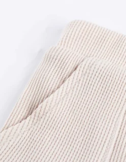 Set van T-shirt en broek - Wafelstructuur - wit