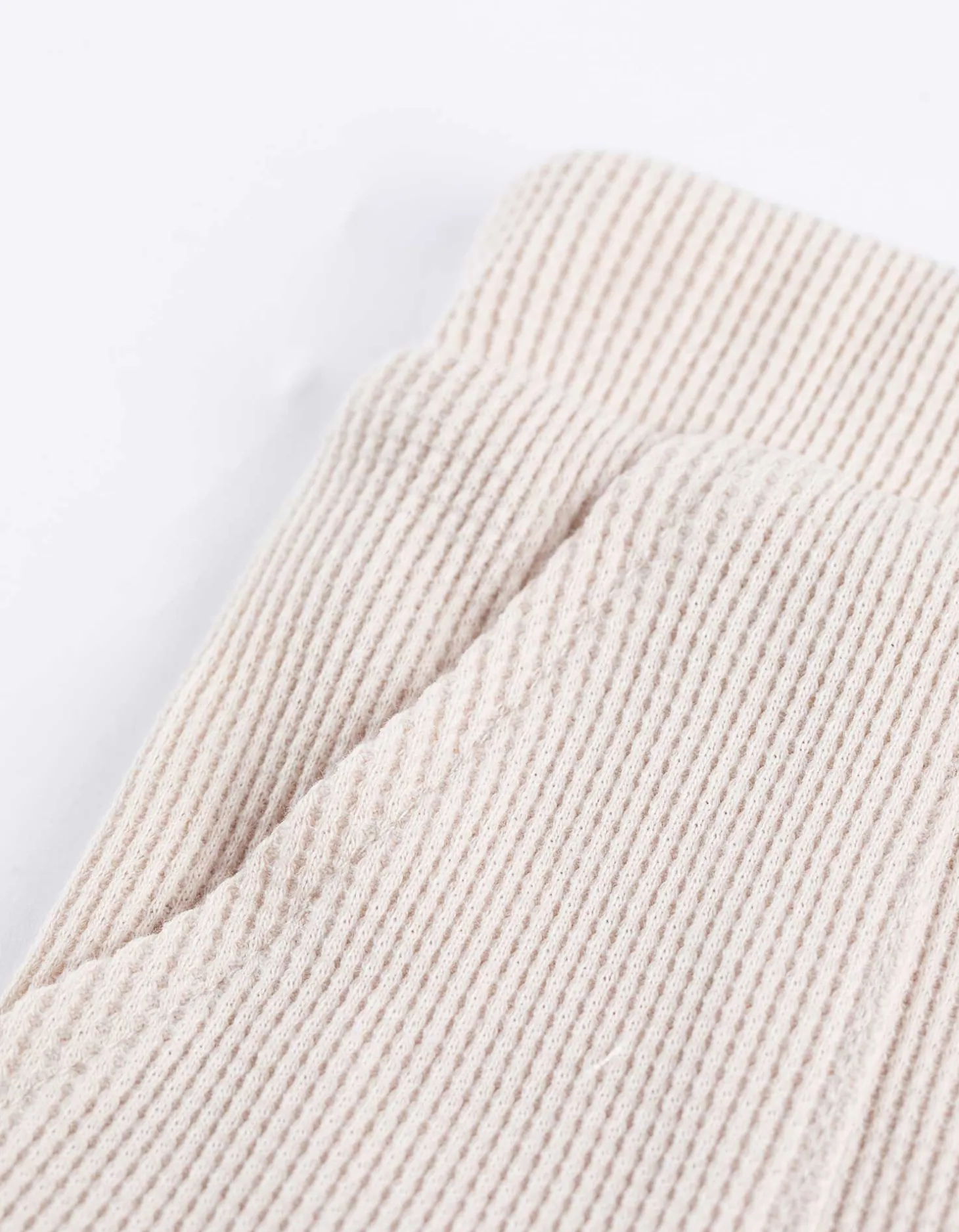 Set van T-shirt en broek - Wafelstructuur - wit