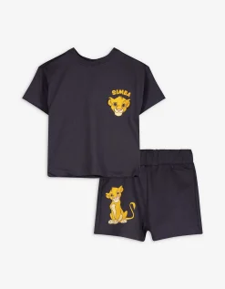 Set van T-shirt en broek - donkergrijs