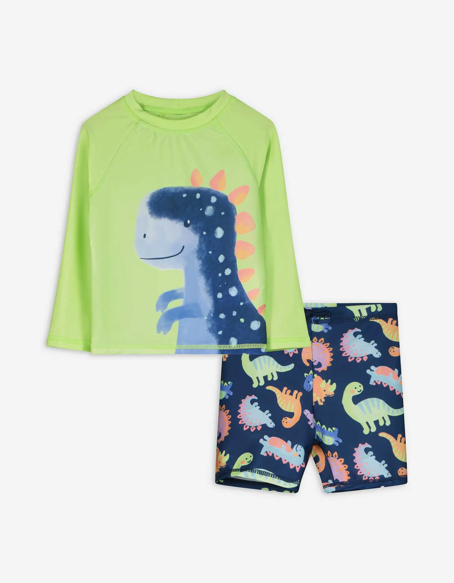 Set van UV-shirt en UV-broek - UV 40+ - lichtgroen