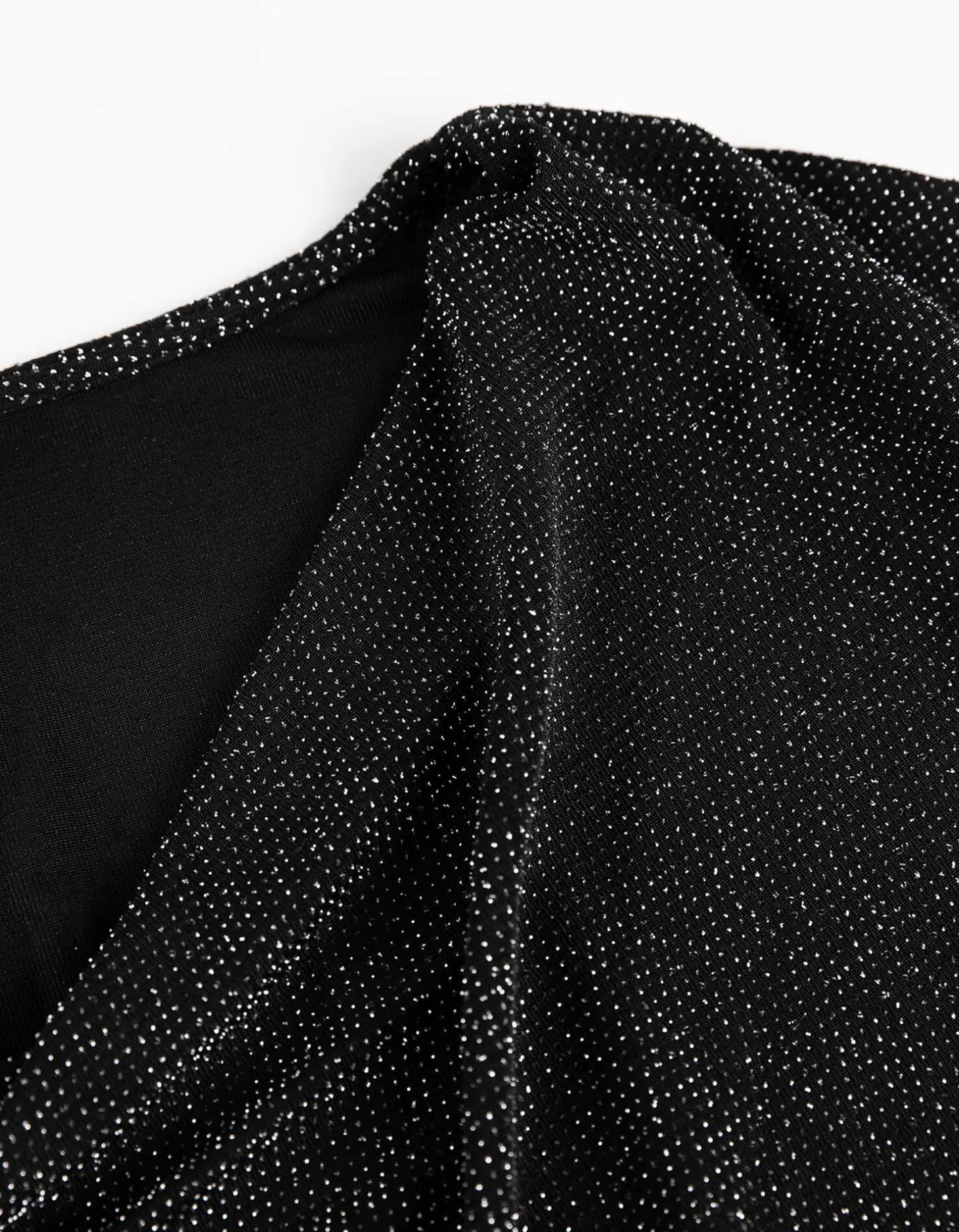 Shirt - Elastische randen - zwart