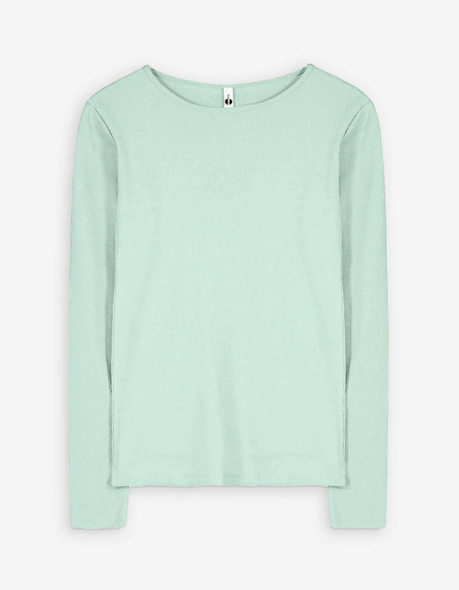 Shirt - Geribde structuur - groen