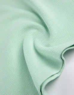 Shirt - Geribde structuur - groen