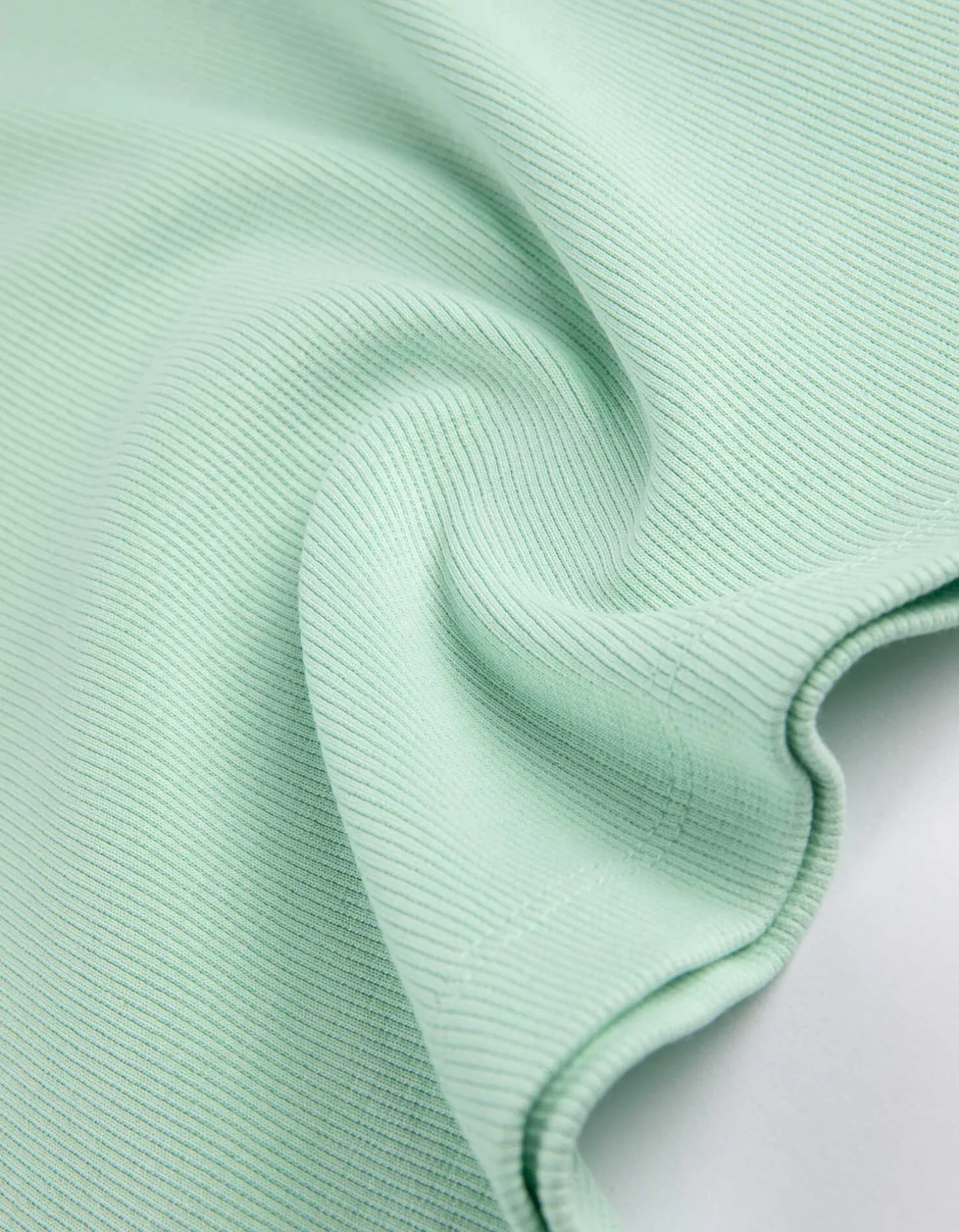 Shirt - Geribde structuur - groen