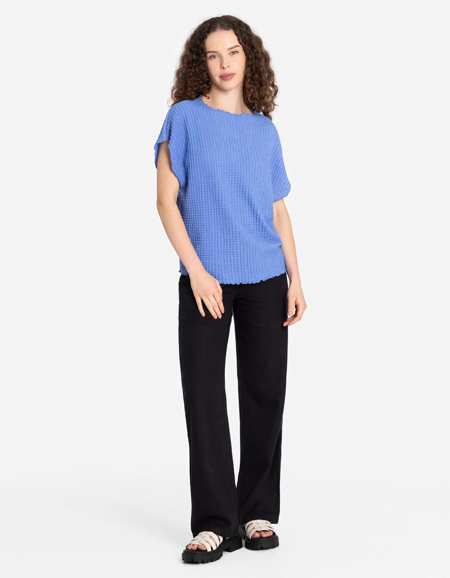 Shirt - Hals - blauw