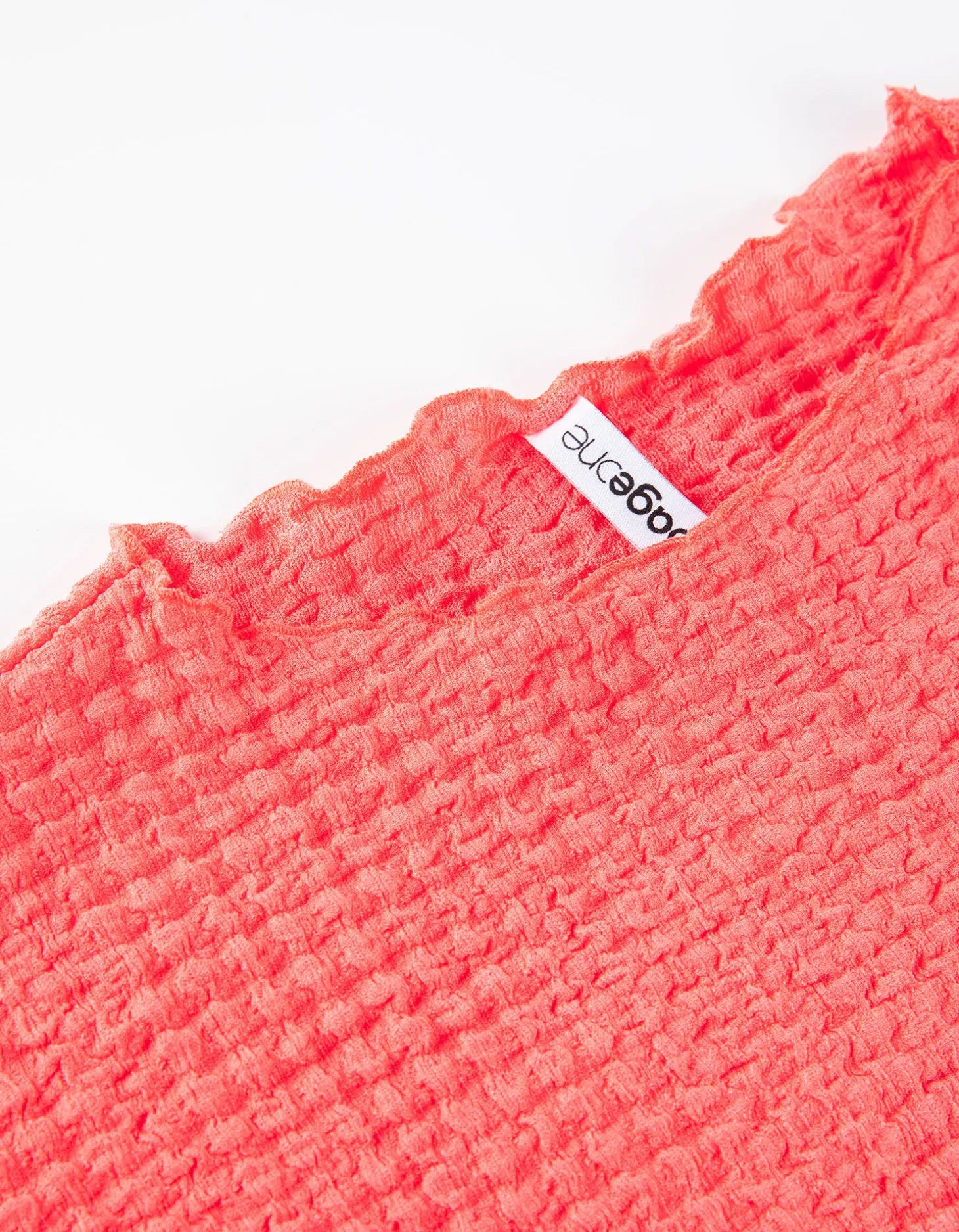 Shirt - Hals - lichtrood