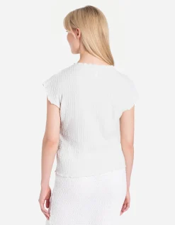 Shirt - Hals - wit