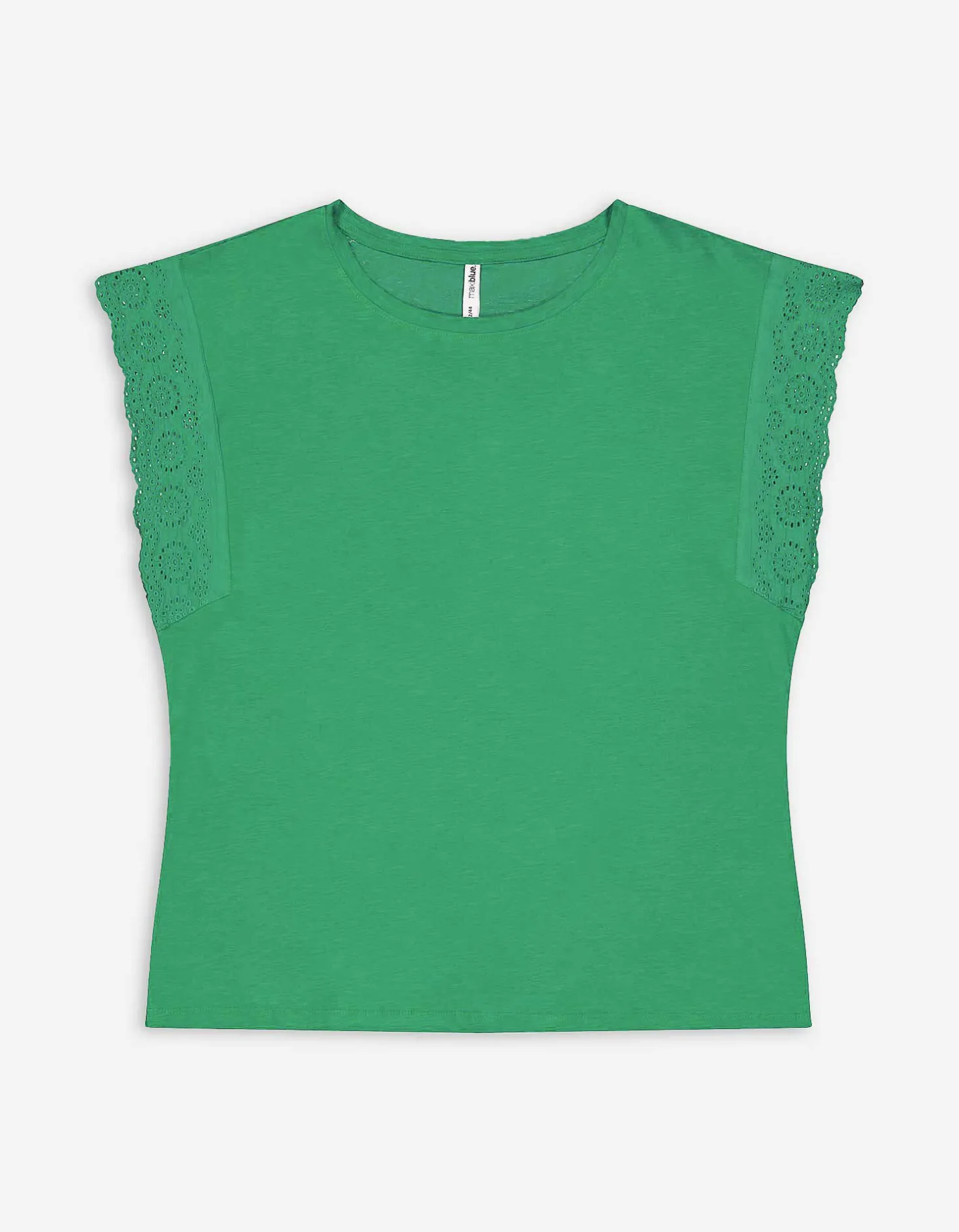 Shirt - Mouwen met volants - groen