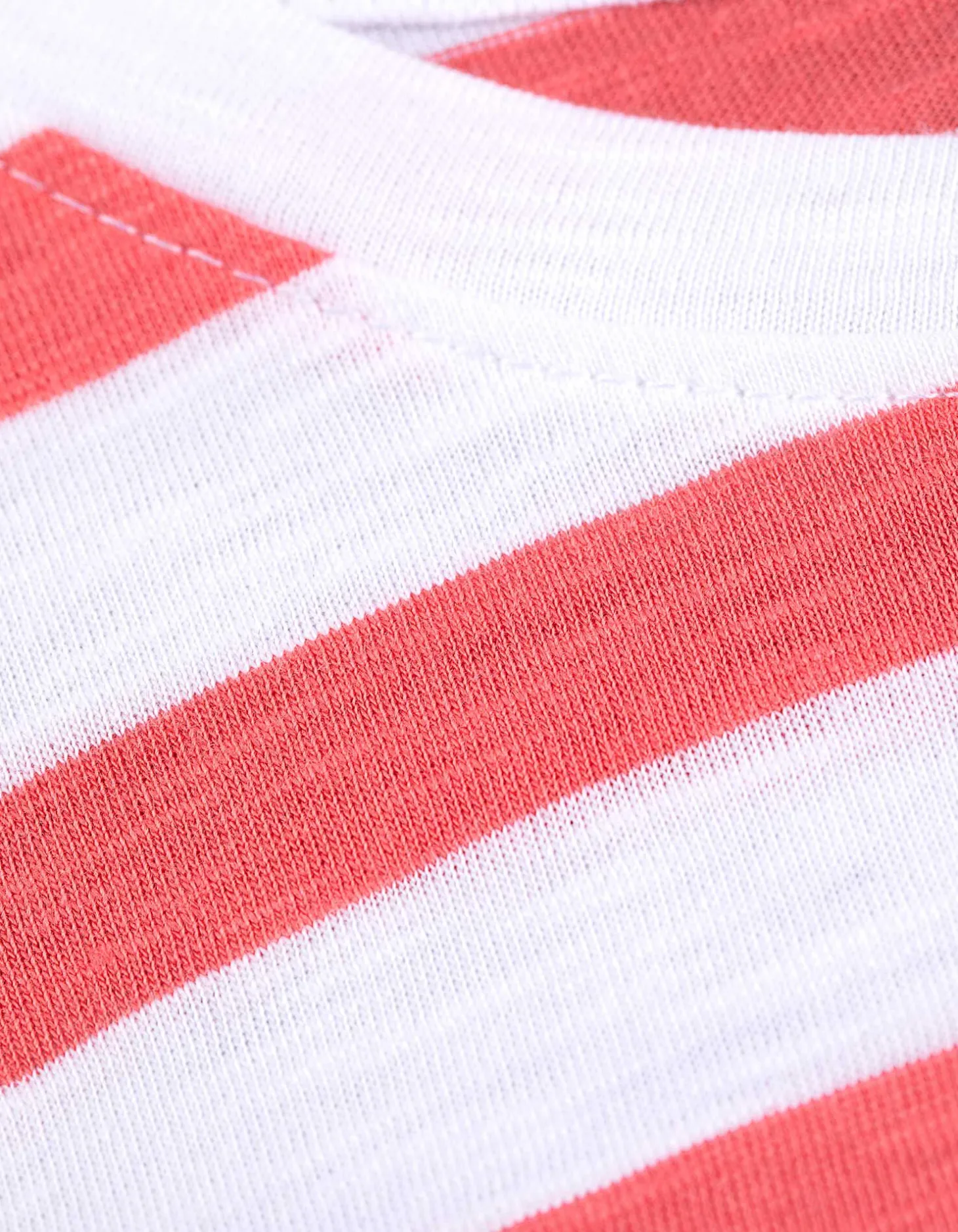 Shirt - Strepen - lichtrood