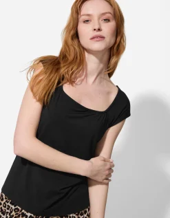 Shirt - Viscose - zwart