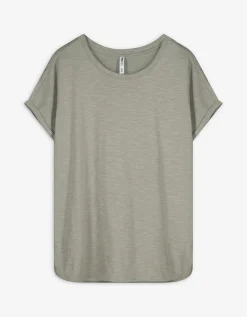 Shirt - Zijsplit - lichtgroen