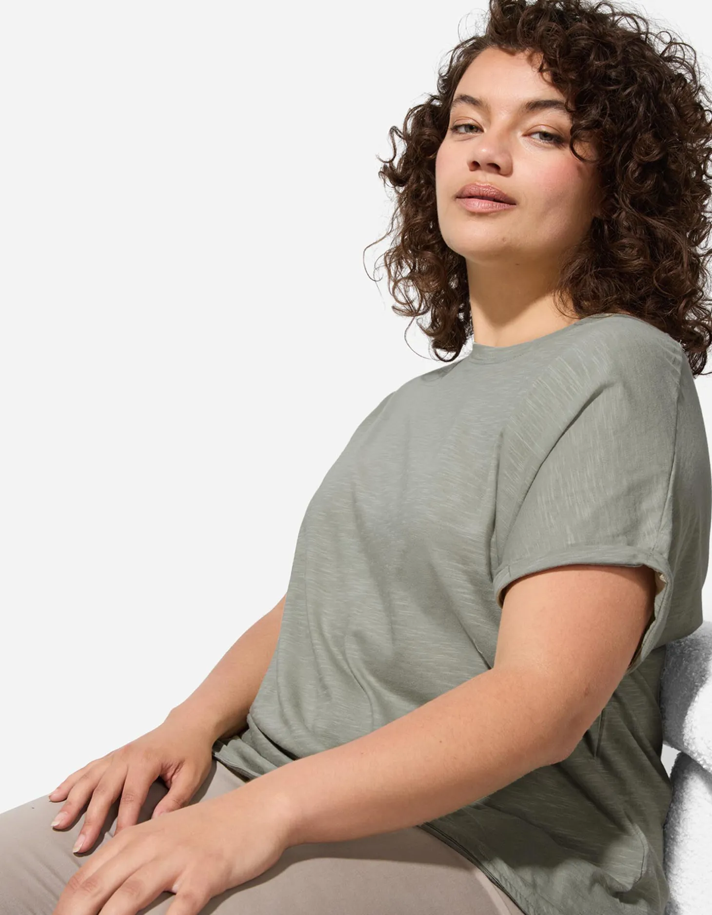 Shirt - Zijsplit - lichtgroen