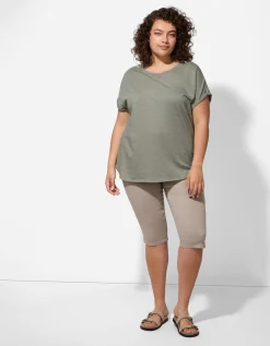 Shirt - Zijsplit - lichtgroen