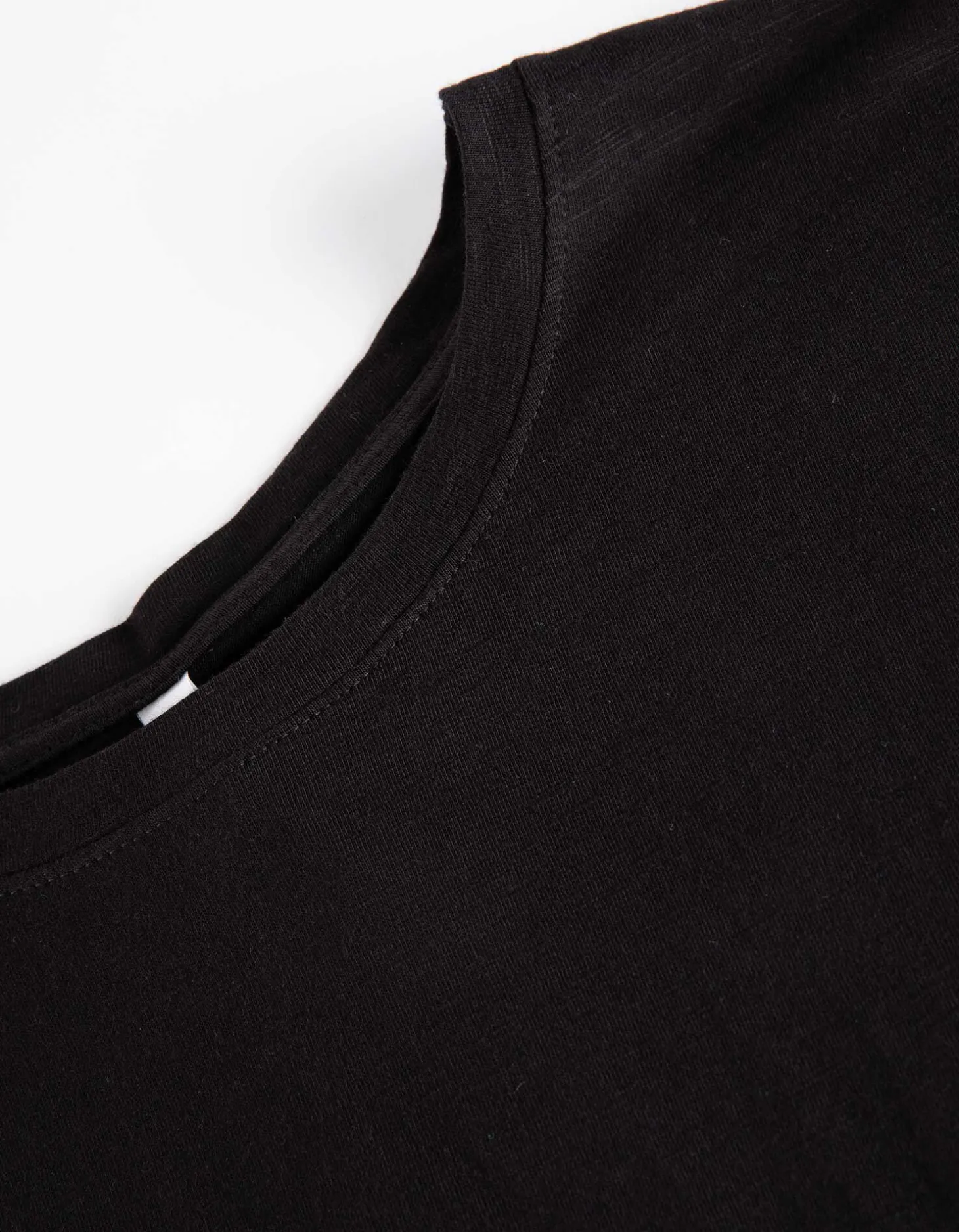 Shirt - Zijsplit - zwart