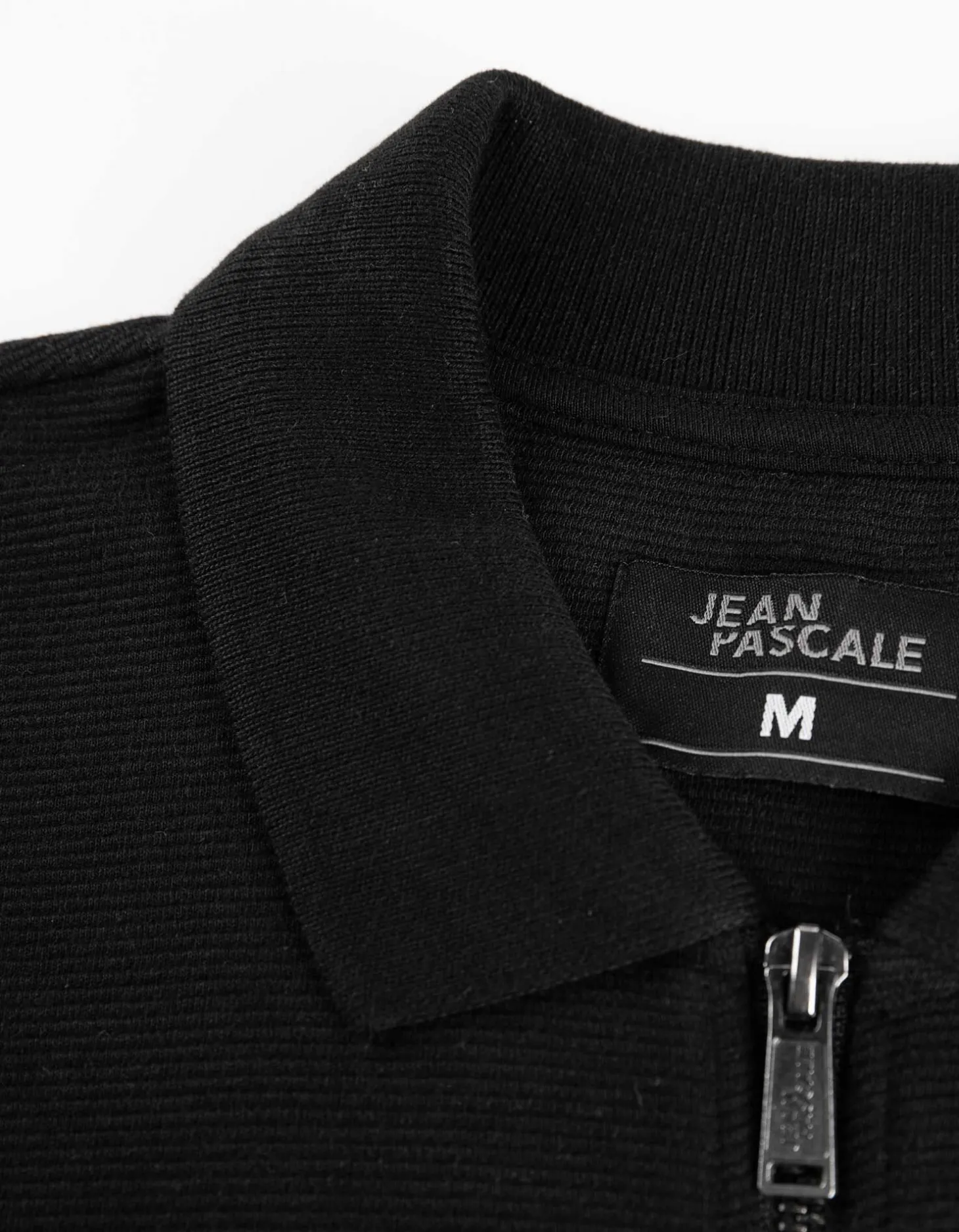 Shirt met lange mouwen - Ritssluiting - zwart