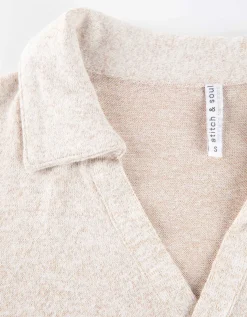 Shirt met lange mouwen - Zachte touch - beige