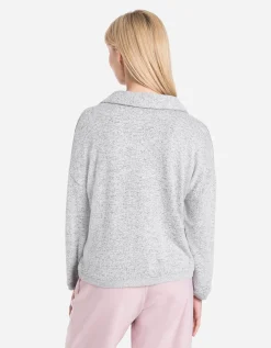 Shirt met lange mouwen - Zachte touch - lichtgrijs