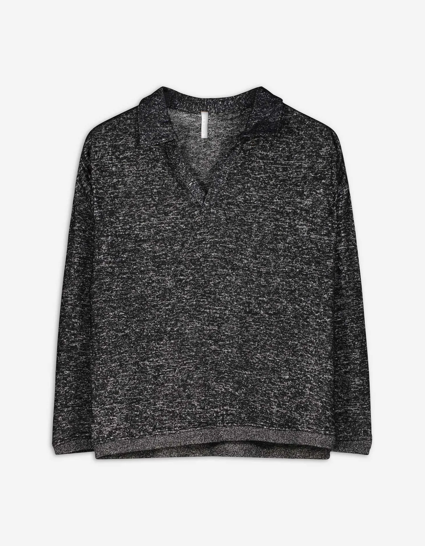 Shirt met lange mouwen - Zachte touch - zwart