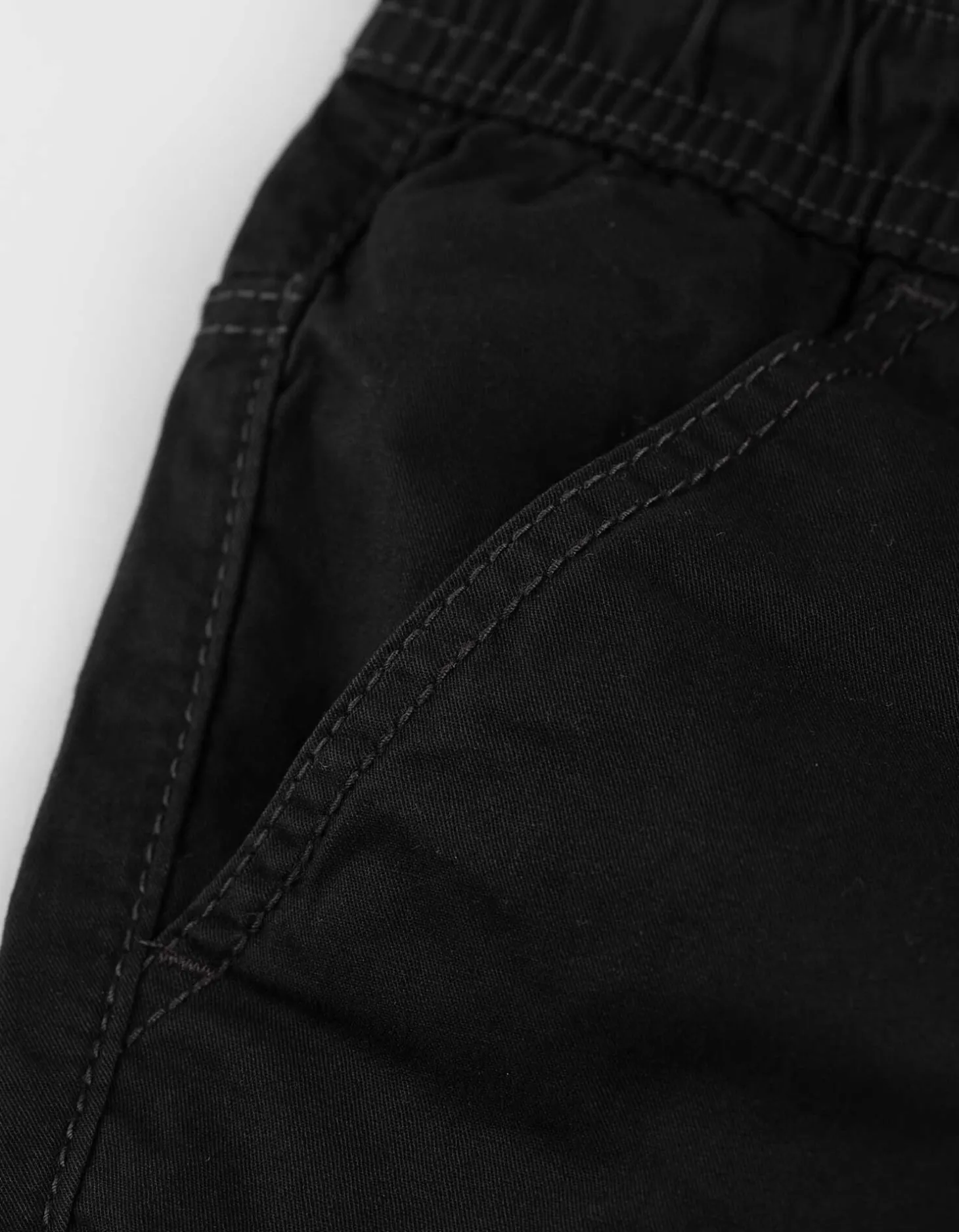 Short - Elastische band - donkergrijs
