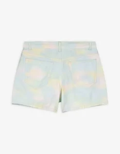 Short - Gebatikt - lichtgeel