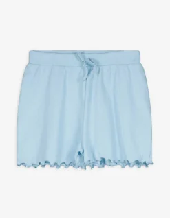 Short - Geschulpte zoom - lichtblauw