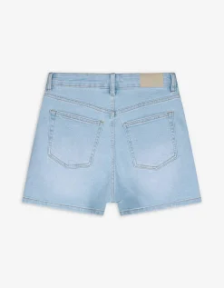Short - Hoge taille - lichtblauw