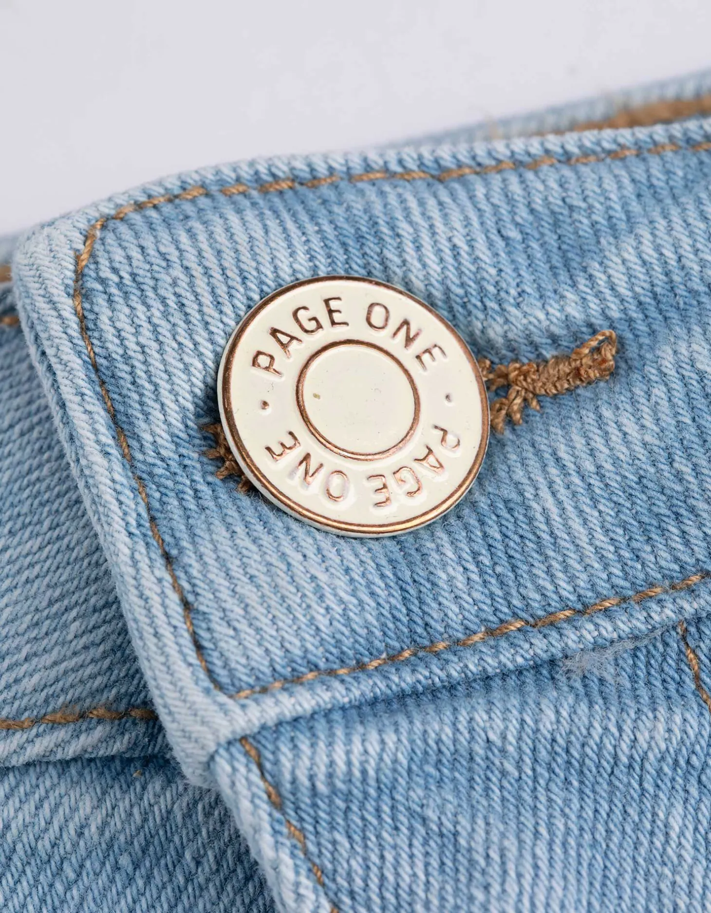 Short - Hoge taille - lichtblauw