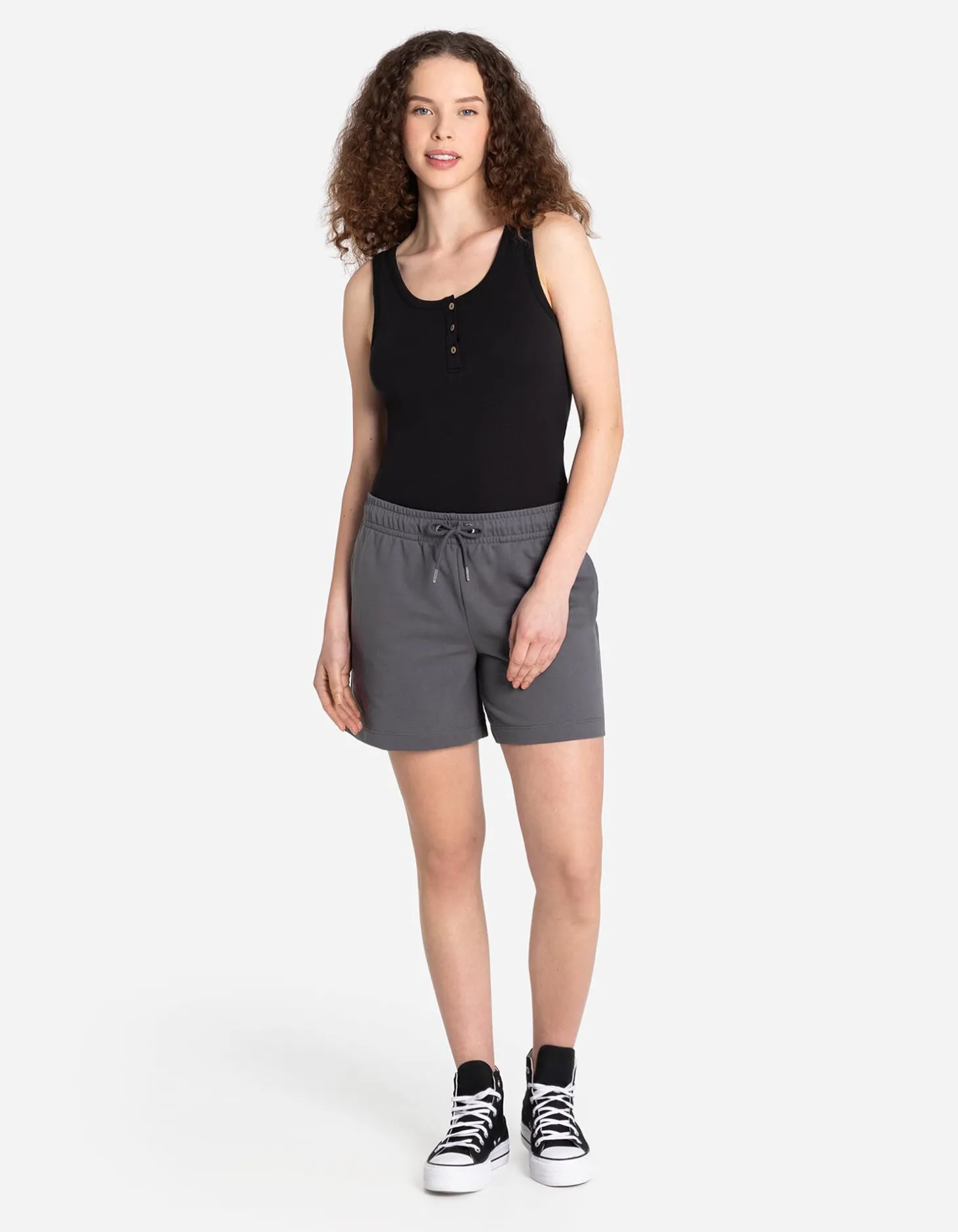 Short - Koord - donkergrijs