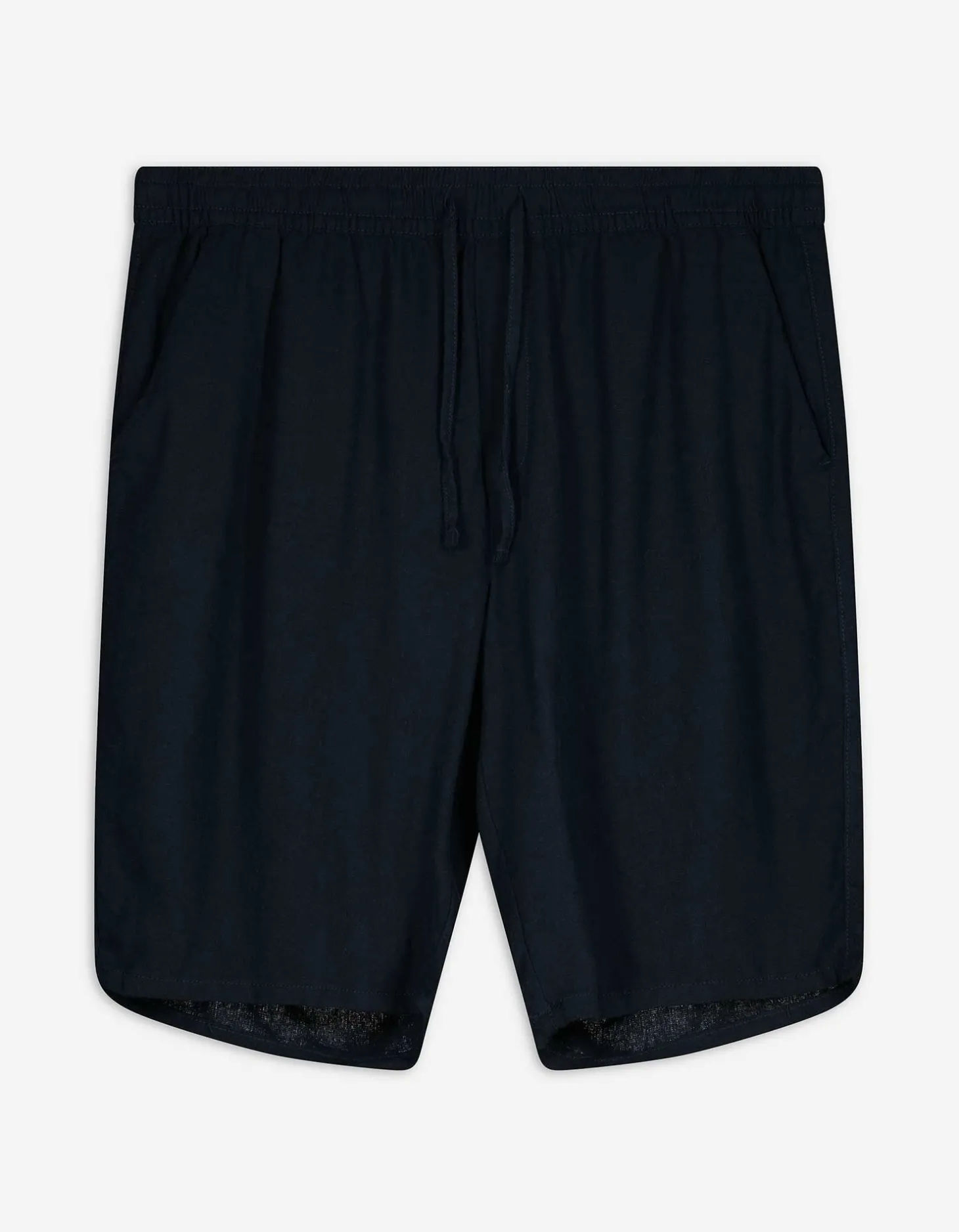 Short - Linnenmix - donkerblauw